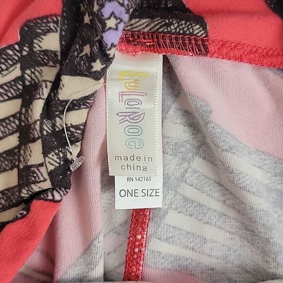 LulaRoe Tween 4th of July print legging Women's Size S - Picture 7 of 11